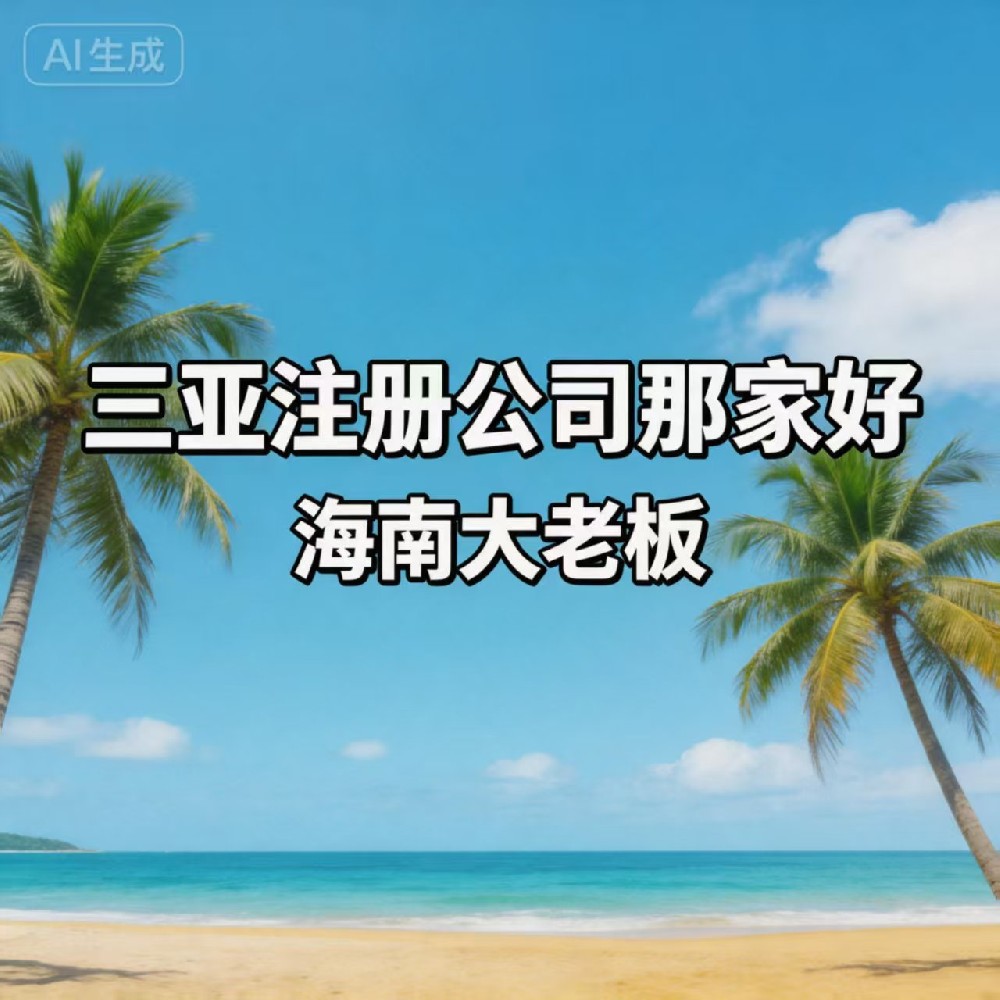 三亚注册公司哪家好？2026 本地财务公司推荐 + 代办攻略