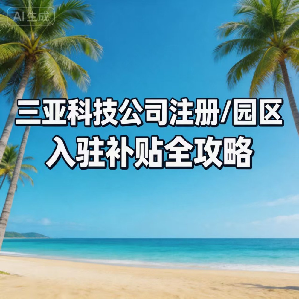 三亚注册科技公司｜园区入驻补贴全攻略 2026（最高奖 500 万 + 租金全免）