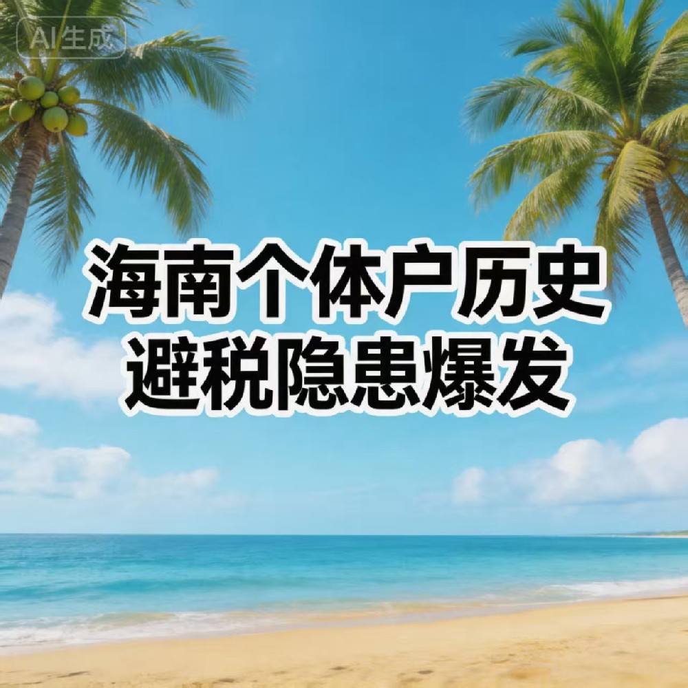 海南风险个体户注销难？历史避税隐患爆发，大老板企管助力合规注销