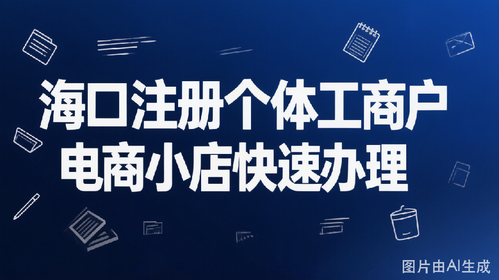 海口注册个体工商户 电商小店快速办理